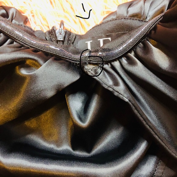 LEAU DIVINE SATIN CORSET DRESS - BLACK, SIZE SMALL - Picture 7 of 7